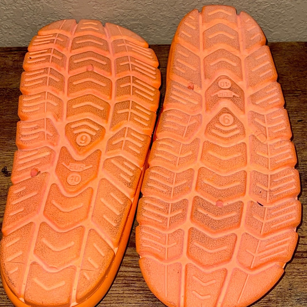 Bebe Bold Orange Slide Sandals - Picture 4 of 4